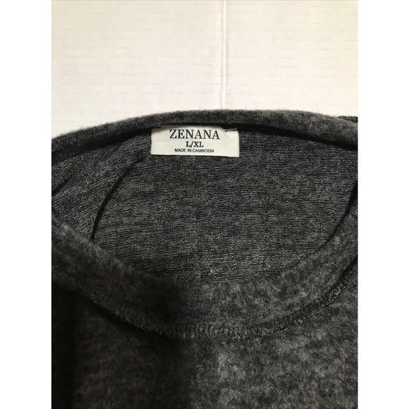 Zenana Large Lightweight Gray Pullover Sweater - Picture 6 of 10